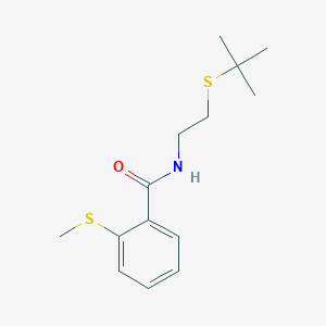 molecular formula C14H21NOS2 B4774437 N-[2-(tert-butylthio)ethyl]-2-(methylthio)benzamide 