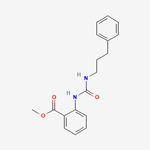 molecular formula C18H20N2O3 B4774488 methyl 2-({[(3-phenylpropyl)amino]carbonyl}amino)benzoate 