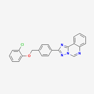 molecular formula C22H15ClN4O B4774632 2-{4-[(2-chlorophenoxy)methyl]phenyl}[1,2,4]triazolo[1,5-c]quinazoline 