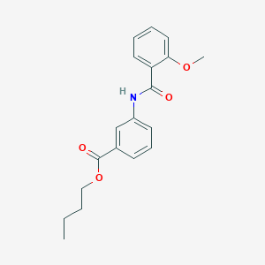molecular formula C19H21NO4 B4774670 butyl 3-[(2-methoxybenzoyl)amino]benzoate 