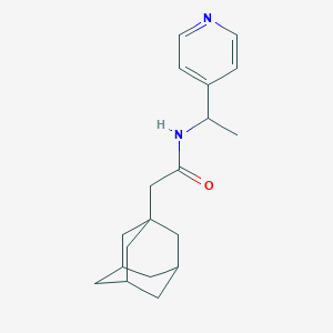 molecular formula C19H26N2O B4774701 2-(1-adamantyl)-N-[1-(4-pyridinyl)ethyl]acetamide 