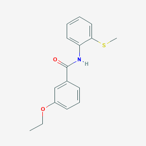 molecular formula C16H17NO2S B4774725 3-ethoxy-N-[2-(methylthio)phenyl]benzamide 
