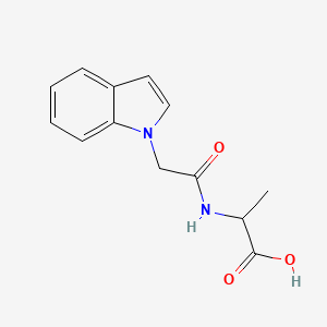 molecular formula C13H14N2O3 B4774764 N-(1H-indol-1-ylacetyl)alanine 