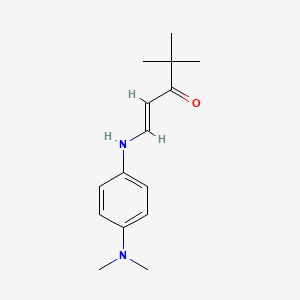 1-{[4-(dimethylamino)phenyl]amino}-4,4-dimethyl-1-penten-3-one