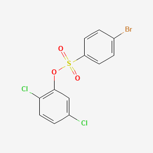 molecular formula C12H7BrCl2O3S B4774789 2,5-dichlorophenyl 4-bromobenzenesulfonate CAS No. 23453-97-6
