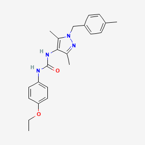 molecular formula C22H26N4O2 B4774797 N-[3,5-dimethyl-1-(4-methylbenzyl)-1H-pyrazol-4-yl]-N'-(4-ethoxyphenyl)urea 