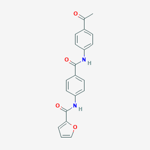 N-[4-[(4-acetylphenyl)carbamoyl]phenyl]furan-2-carboxamide
