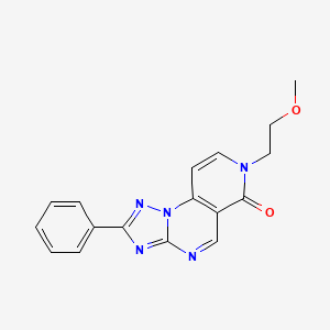 molecular formula C17H15N5O2 B4775071 7-(2-methoxyethyl)-2-phenylpyrido[3,4-e][1,2,4]triazolo[1,5-a]pyrimidin-6(7H)-one 