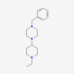 molecular formula C18H29N3 B4775072 1-benzyl-4-(1-ethyl-4-piperidinyl)piperazine 