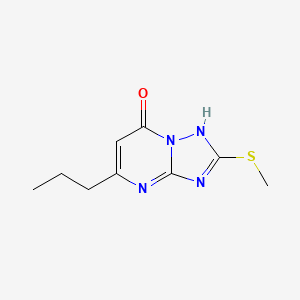 molecular formula C9H12N4OS B4775098 2-(methylthio)-5-propyl[1,2,4]triazolo[1,5-a]pyrimidin-7(4H)-one 