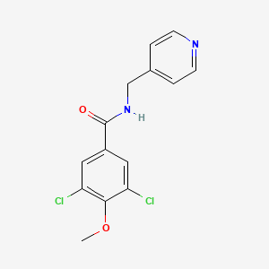 molecular formula C14H12Cl2N2O2 B4775128 3,5-dichloro-4-methoxy-N-(4-pyridinylmethyl)benzamide 