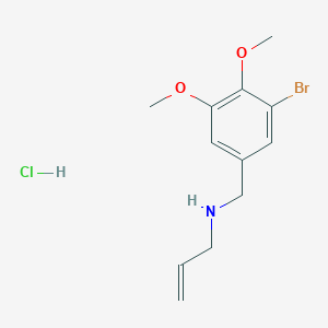 molecular formula C12H17BrClNO2 B4775162 N-(3-bromo-4,5-dimethoxybenzyl)-2-propen-1-amine hydrochloride 