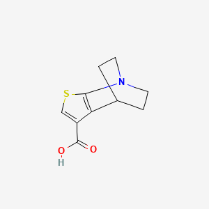 molecular formula C10H11NO2S B4775169 3-thia-1-azatricyclo[5.2.2.0~2,6~]undeca-2(6),4-diene-5-carboxylic acid 