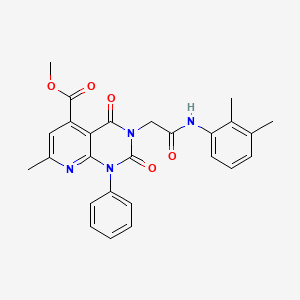 molecular formula C26H24N4O5 B4775311 methyl 3-{2-[(2,3-dimethylphenyl)amino]-2-oxoethyl}-7-methyl-2,4-dioxo-1-phenyl-1,2,3,4-tetrahydropyrido[2,3-d]pyrimidine-5-carboxylate 