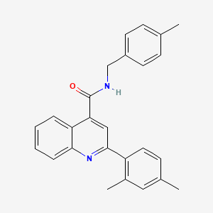 molecular formula C26H24N2O B4775368 2-(2,4-dimethylphenyl)-N-(4-methylbenzyl)-4-quinolinecarboxamide 