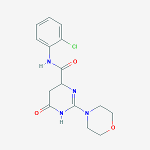 molecular formula C15H17ClN4O3 B4775488 N-(2-chlorophenyl)-2-(4-morpholinyl)-6-oxo-3,4,5,6-tetrahydro-4-pyrimidinecarboxamide 