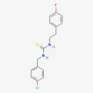 molecular formula C16H16ClFN2S B4775530 N-(4-chlorobenzyl)-N'-[2-(4-fluorophenyl)ethyl]thiourea 