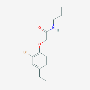 molecular formula C13H16BrNO2 B4775558 N-allyl-2-(2-bromo-4-ethylphenoxy)acetamide 