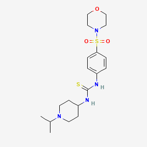 molecular formula C19H30N4O3S2 B4775648 N-(1-isopropyl-4-piperidinyl)-N'-[4-(4-morpholinylsulfonyl)phenyl]thiourea 