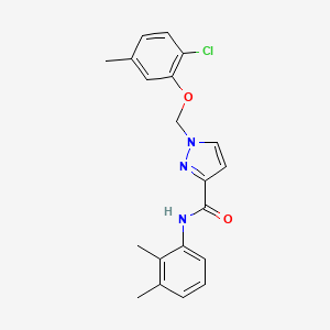 molecular formula C20H20ClN3O2 B4775692 1-[(2-chloro-5-methylphenoxy)methyl]-N-(2,3-dimethylphenyl)-1H-pyrazole-3-carboxamide 