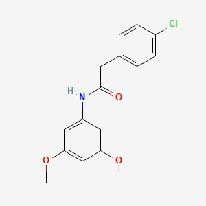 molecular formula C16H16ClNO3 B4775701 2-(4-chlorophenyl)-N-(3,5-dimethoxyphenyl)acetamide CAS No. 5813-36-5