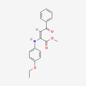 molecular formula C19H19NO4 B4775779 methyl 2-[(4-ethoxyphenyl)amino]-4-oxo-4-phenyl-2-butenoate 