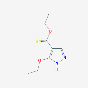 B047758 O-ethyl 3-ethoxy-1H-pyrazole-4-carbothioate CAS No. 119224-91-8