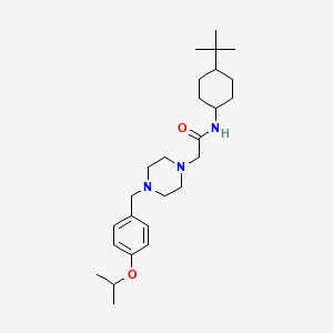 molecular formula C26H43N3O2 B4775861 N-(4-tert-butylcyclohexyl)-2-[4-(4-isopropoxybenzyl)-1-piperazinyl]acetamide 