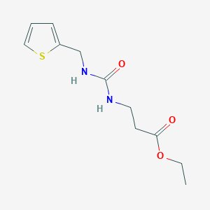 molecular formula C11H16N2O3S B4775876 ethyl N-{[(2-thienylmethyl)amino]carbonyl}-beta-alaninate 