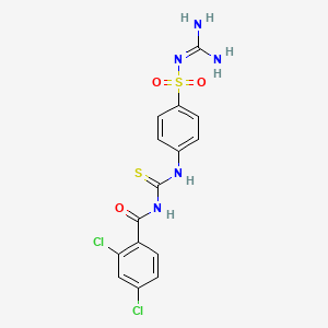 N-({[4-({[amino(imino)methyl]amino}sulfonyl)phenyl]amino}carbonothioyl)-2,4-dichlorobenzamide