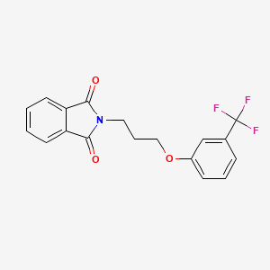 molecular formula C18H14F3NO3 B4775999 2-{3-[3-(trifluoromethyl)phenoxy]propyl}-1H-isoindole-1,3(2H)-dione 