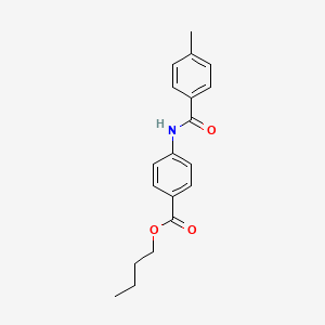 molecular formula C19H21NO3 B4776040 butyl 4-[(4-methylbenzoyl)amino]benzoate 