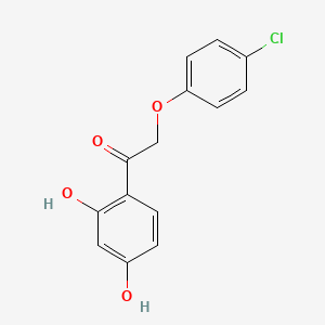 molecular formula C14H11ClO4 B4776088 2-(4-chlorophenoxy)-1-(2,4-dihydroxyphenyl)ethanone CAS No. 115781-11-8
