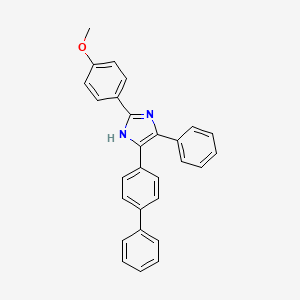 molecular formula C28H22N2O B4776101 5-(4-biphenylyl)-2-(4-methoxyphenyl)-4-phenyl-1H-imidazole 