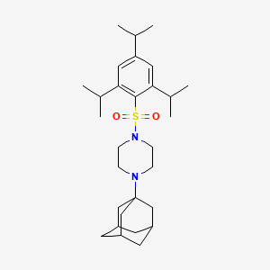 molecular formula C29H46N2O2S B4776109 1-(1-adamantyl)-4-[(2,4,6-triisopropylphenyl)sulfonyl]piperazine 