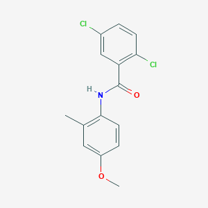 molecular formula C15H13Cl2NO2 B4776156 2,5-dichloro-N-(4-methoxy-2-methylphenyl)benzamide 