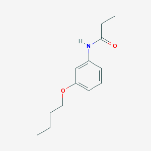 molecular formula C13H19NO2 B4776219 N-(3-butoxyphenyl)propanamide 