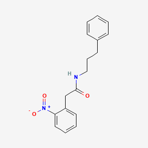 molecular formula C17H18N2O3 B4776289 2-(2-nitrophenyl)-N-(3-phenylpropyl)acetamide 