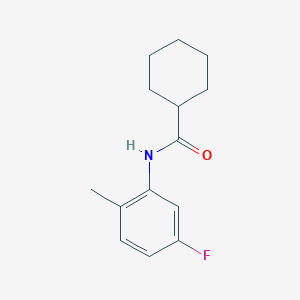 molecular formula C14H18FNO B4776298 N-(5-fluoro-2-methylphenyl)cyclohexanecarboxamide 