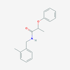 molecular formula C17H19NO2 B4776331 N-(2-methylbenzyl)-2-phenoxypropanamide 