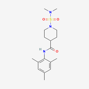 molecular formula C17H27N3O3S B4776530 1-[(dimethylamino)sulfonyl]-N-mesityl-4-piperidinecarboxamide 