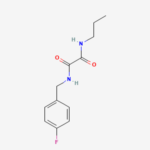 molecular formula C12H15FN2O2 B4776656 N-(4-fluorobenzyl)-N'-propylethanediamide 