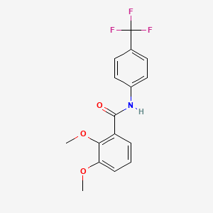 molecular formula C16H14F3NO3 B4776736 2,3-dimethoxy-N-[4-(trifluoromethyl)phenyl]benzamide 