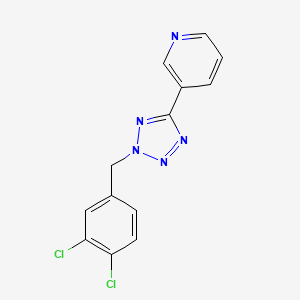 molecular formula C13H9Cl2N5 B4776749 3-[2-(3,4-dichlorobenzyl)-2H-tetrazol-5-yl]pyridine 