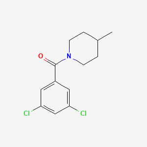 molecular formula C13H15Cl2NO B4776787 1-(3,5-dichlorobenzoyl)-4-methylpiperidine 