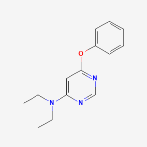 molecular formula C14H17N3O B4776791 N,N-diethyl-6-phenoxy-4-pyrimidinamine 