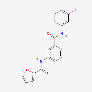molecular formula C18H13IN2O3 B4776863 N-(3-{[(3-iodophenyl)amino]carbonyl}phenyl)-2-furamide 