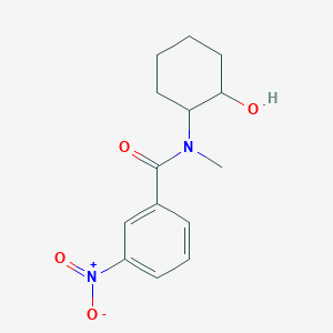 molecular formula C14H18N2O4 B4776941 N-(2-hydroxycyclohexyl)-N-methyl-3-nitrobenzamide 