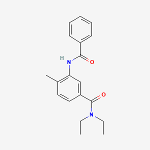 molecular formula C19H22N2O2 B4777019 3-(benzoylamino)-N,N-diethyl-4-methylbenzamide 