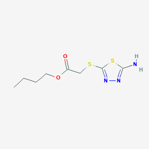molecular formula C8H13N3O2S2 B4777077 butyl [(5-amino-1,3,4-thiadiazol-2-yl)thio]acetate 